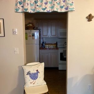 GUDRUN HOMEWARE--TWO PILLOW COVERS + MATCHING WINDOW VALENCE